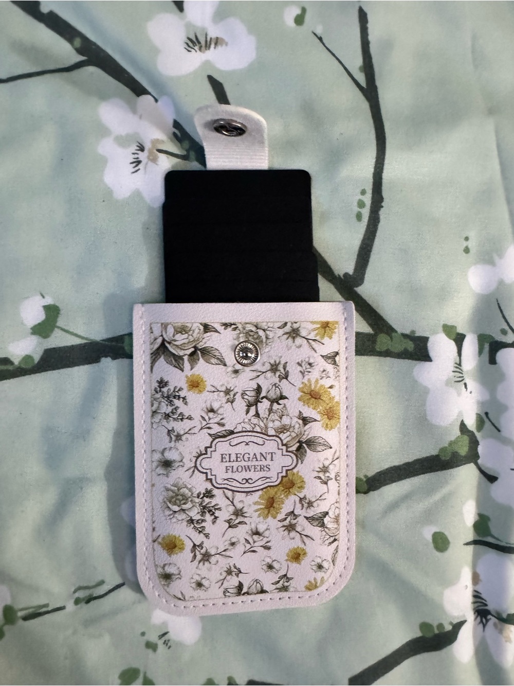 Floral White and Yellow Card Holder-Perfect for a thoughtful gift-No tag